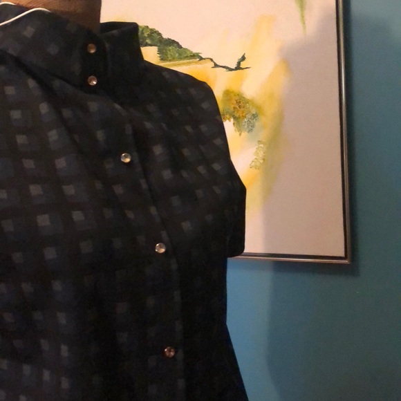 Esprit High Collar Button Down Shirt NWT - Picture 12 of 13